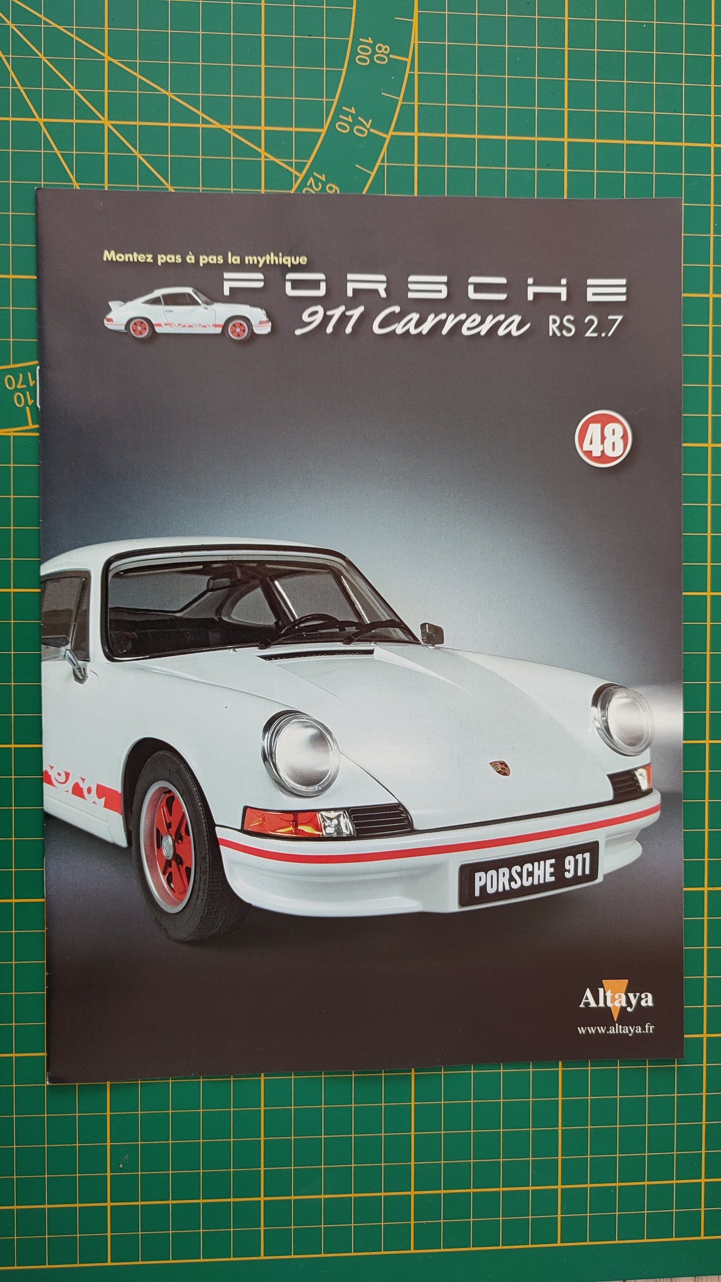 Fascicule seul sans pièce n°48 pièce détachée Porsche 911 Carrera RS 2.7 1/8 1/8ème Altaya #B37