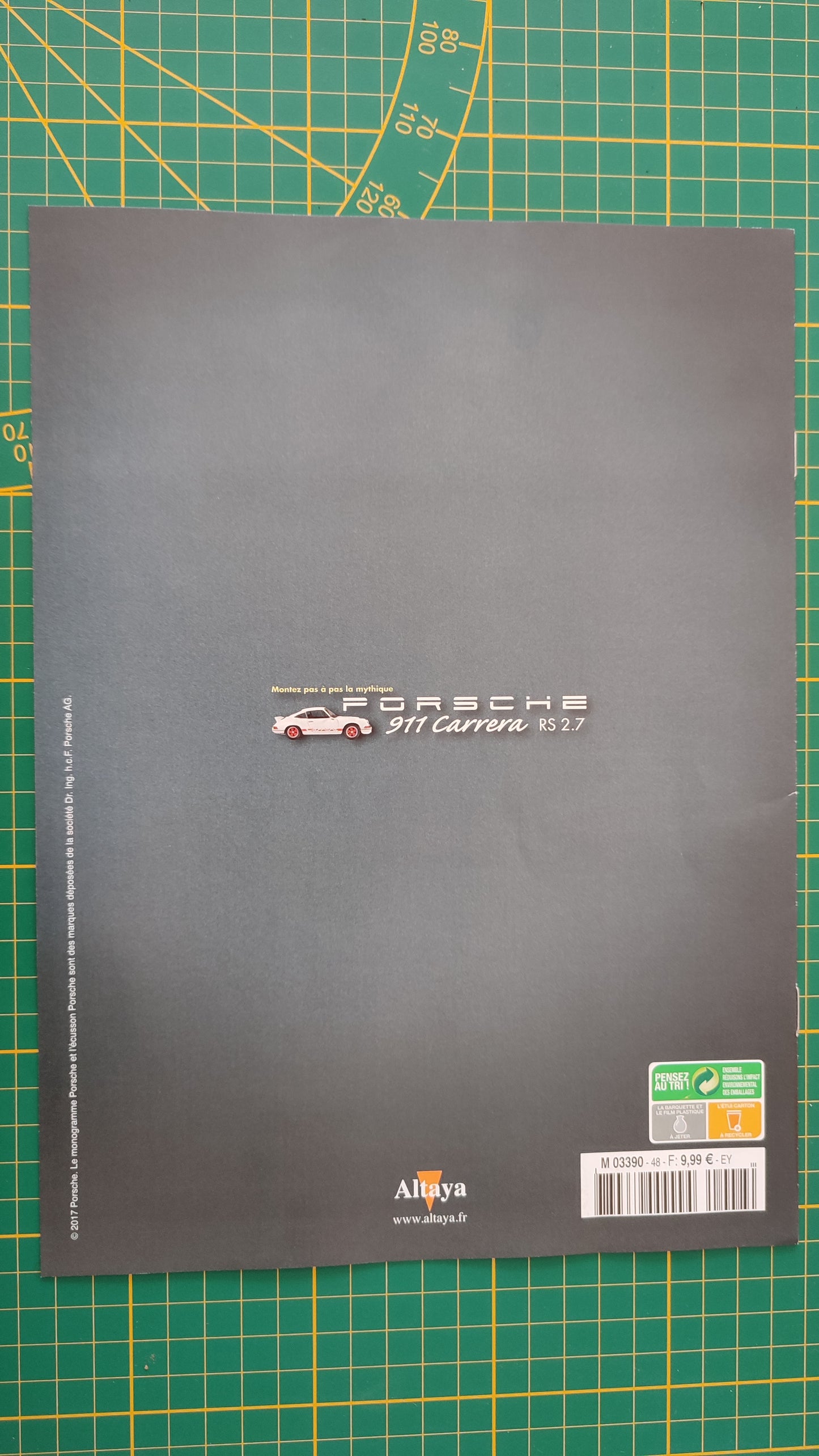 Fascicule seul sans pièce n°48 pièce détachée Porsche 911 Carrera RS 2.7 1/8 1/8ème Altaya #B37