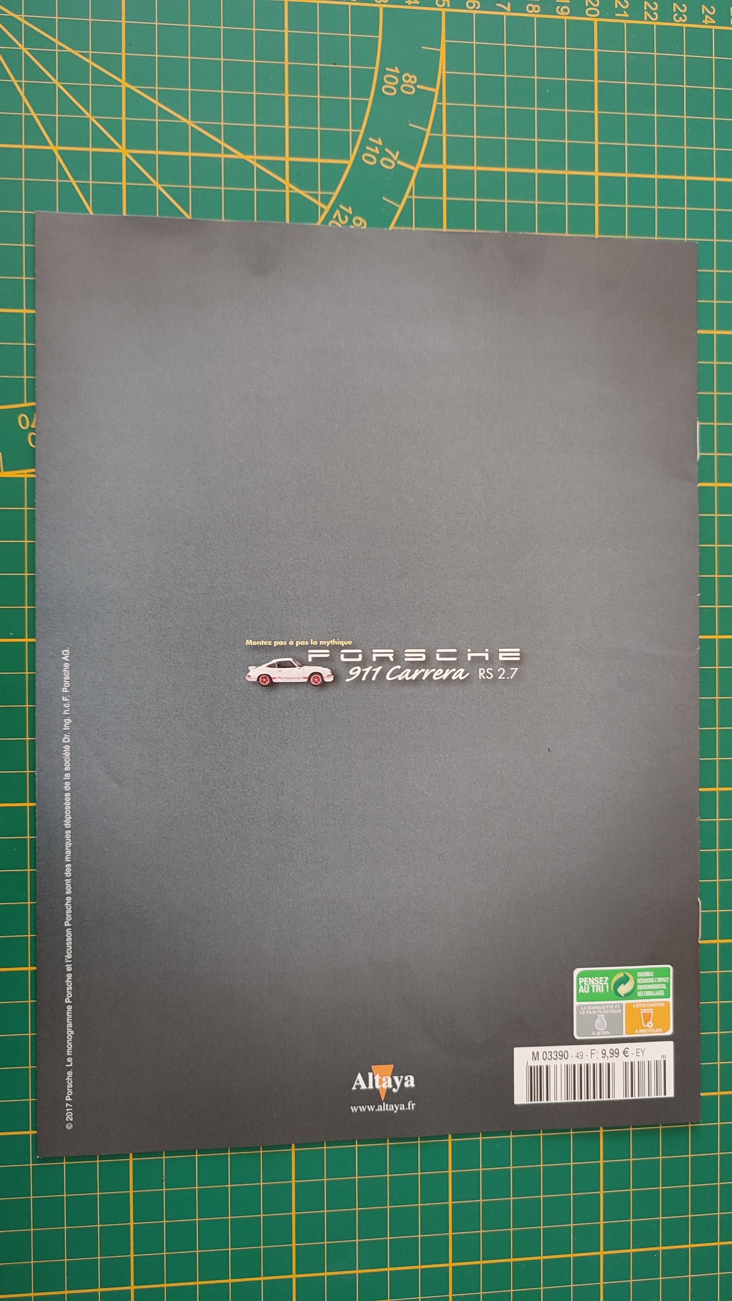 Fascicule seul sans pièce n°49 pièce détachée Porsche 911 Carrera RS 2.7 1/8 1/8ème Altaya #B37