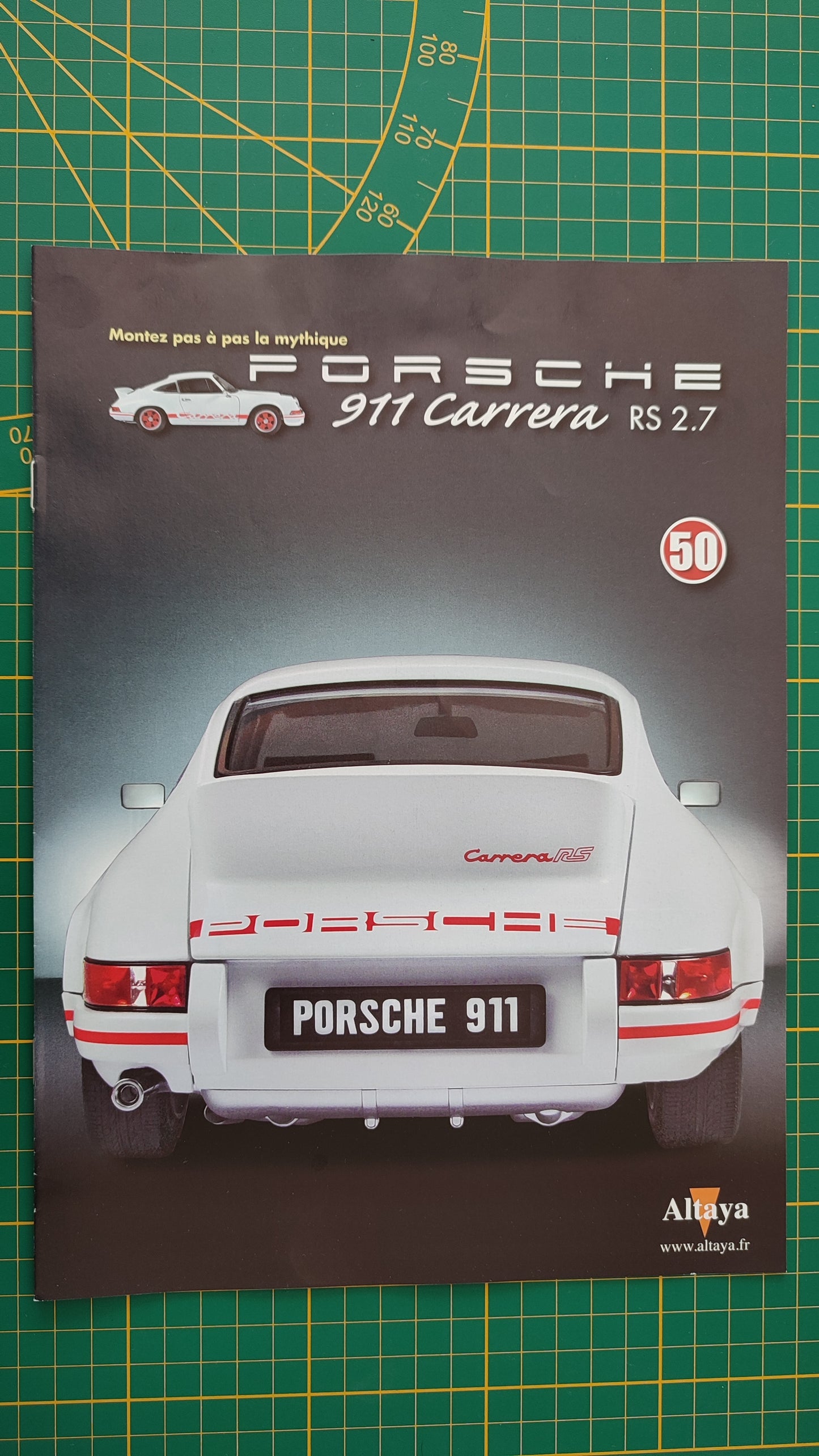 Fascicule seul sans pièce n°50 pièce détachée Porsche 911 Carrera RS 2.7 1/8 1/8ème Altaya #B37