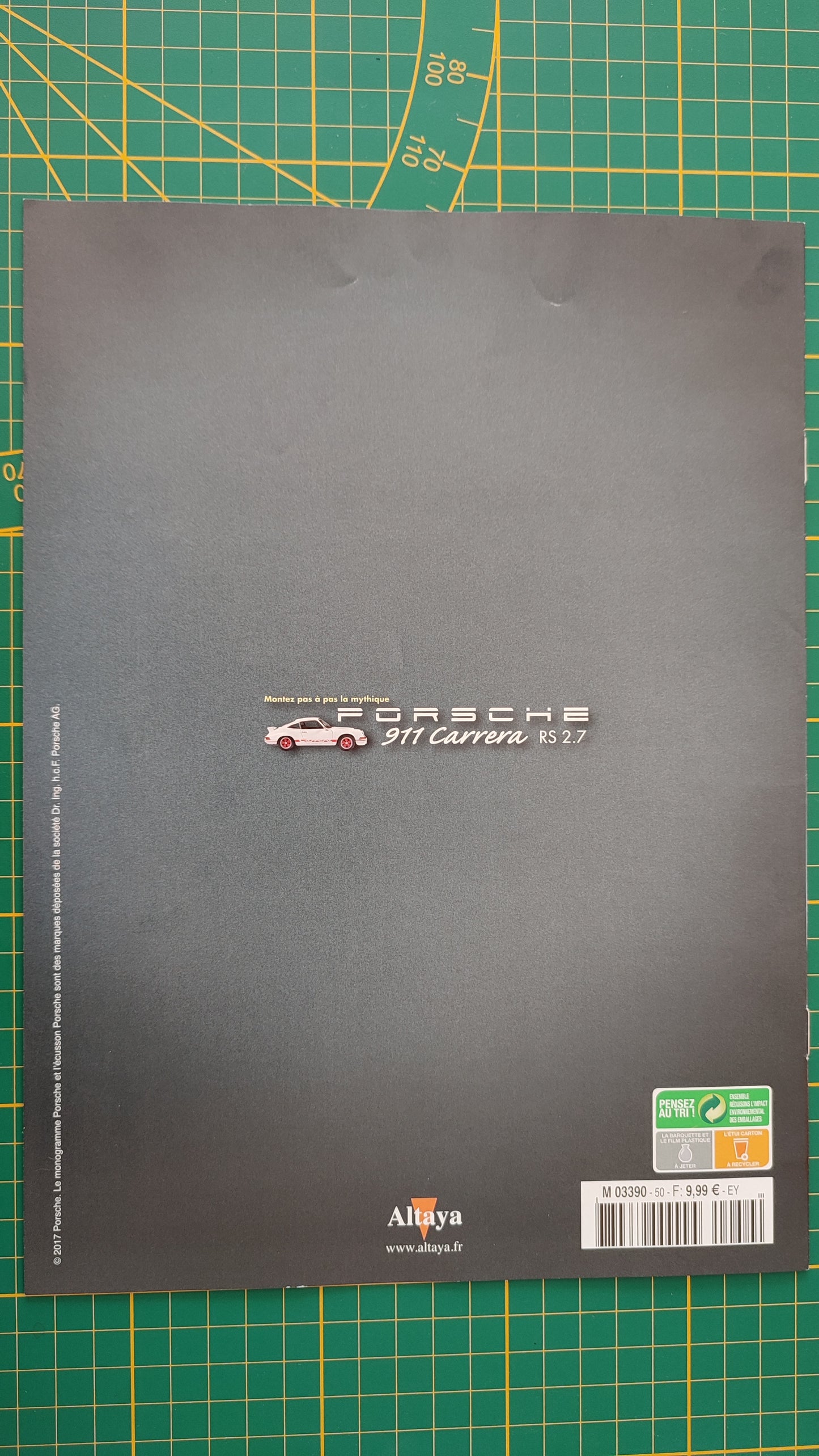Fascicule seul sans pièce n°50 pièce détachée Porsche 911 Carrera RS 2.7 1/8 1/8ème Altaya #B37