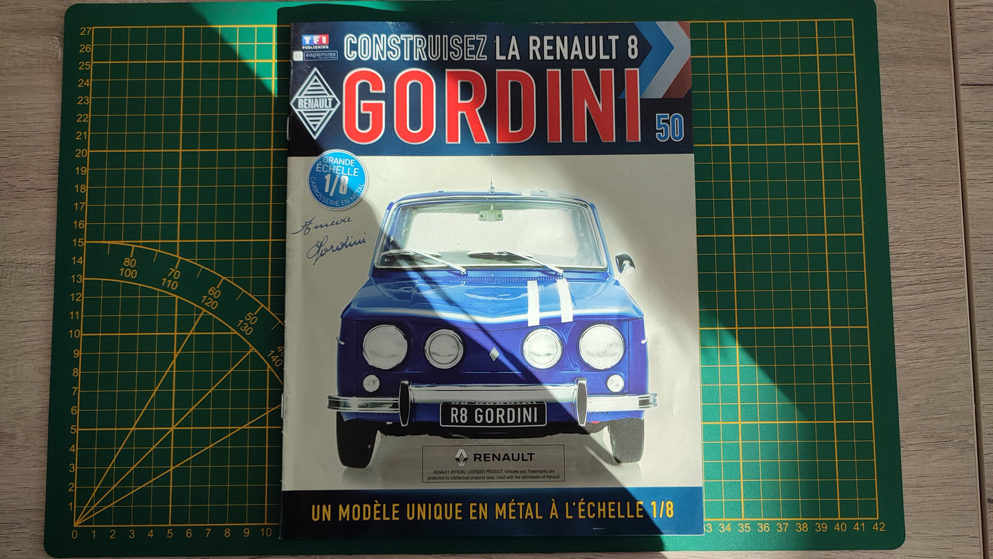 Fascicule seul sans pièce n°50 pièce détachée Renault R8 Gordini 1/8 1/8ème Eaglemoss Collections #A67