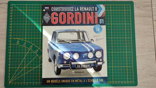 Fascicule seul sans pièce n°51 pièce détachée Renault R8 Gordini 1/8 1/8ème Eaglemoss Collections #A67