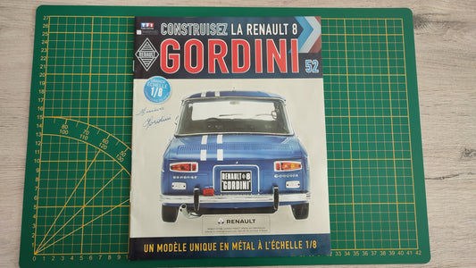 Fascicule seul sans pièce n°52 pièce détachée Renault R8 Gordini 1/8 1/8ème Eaglemoss Collections #A67