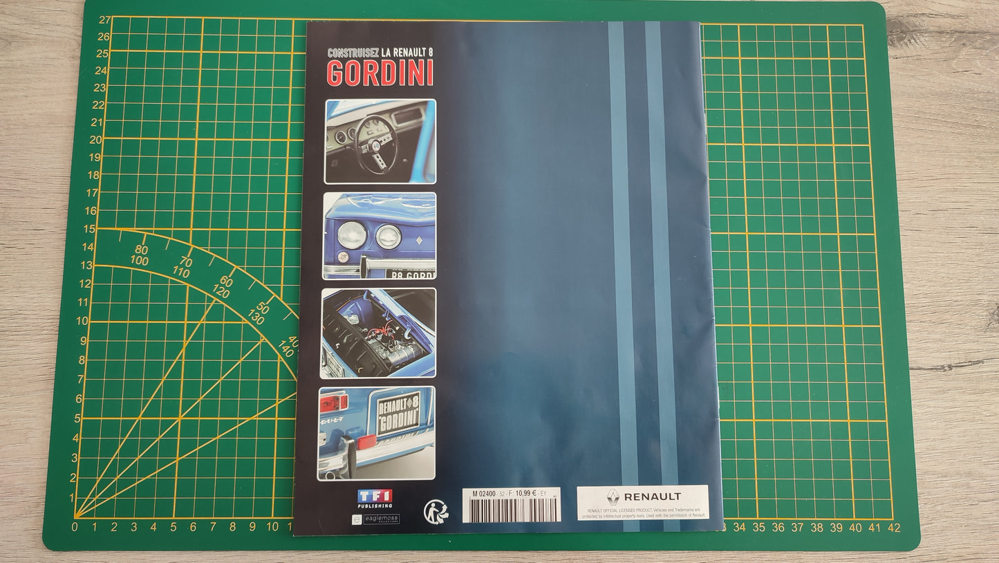 Fascicule seul sans pièce n°52 pièce détachée Renault R8 Gordini 1/8 1/8ème Eaglemoss Collections #A67