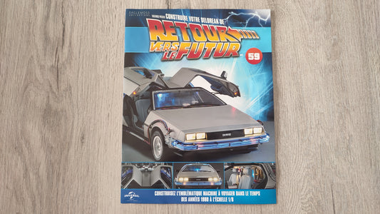 Fascicule seul sans pièce n°59 pièce détachée DeLorean Retour vers le Futur Eaglemoss 1/8 #E76
