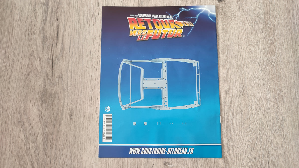 Fascicule seul sans pièce n°60 pièce détachée DeLorean Retour vers le Futur Eaglemoss 1/8 #E76