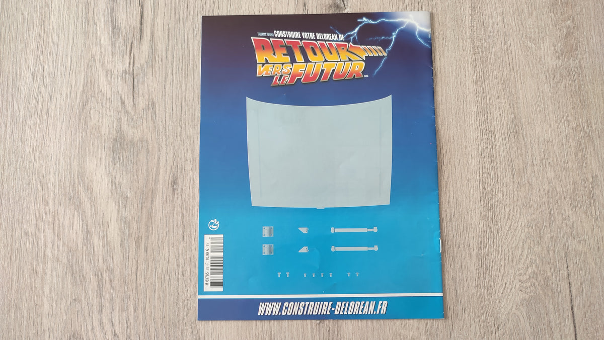 Fascicule seul sans pièce n°63 pièce détachée DeLorean Retour vers le Futur Eaglemoss 1/8 #E76