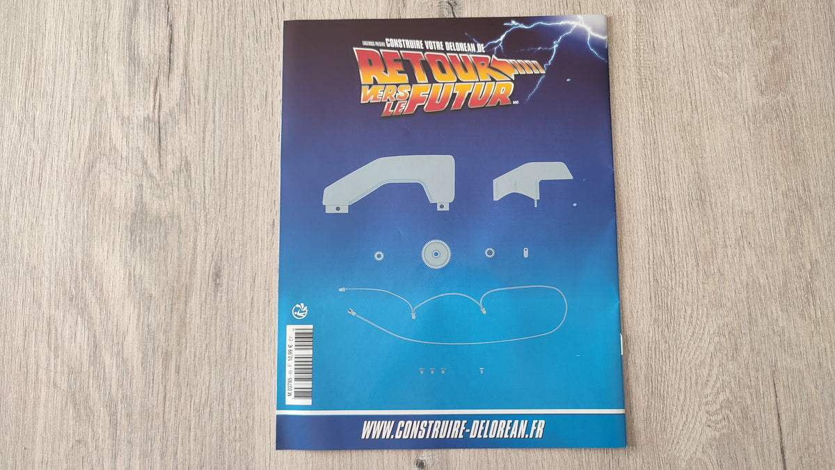 Fascicule seul sans pièce n°68 pièce détachée DeLorean Retour vers le Futur Eaglemoss 1/8 #E76