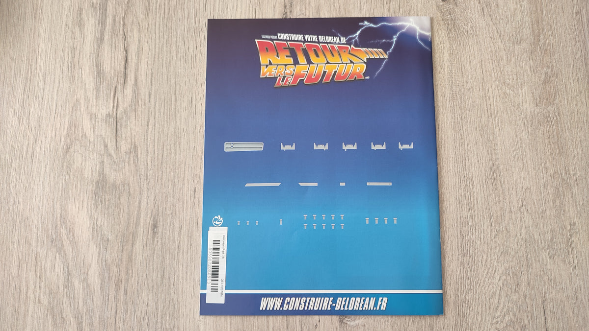 Fascicule seul sans pièce n°78 pièce détachée DeLorean Retour vers le Futur Eaglemoss 1/8 #E76