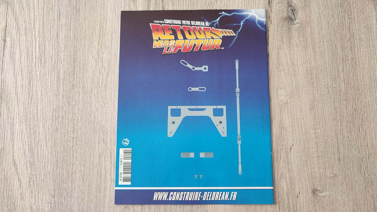 Fascicule seul sans pièce n°7 pièce détachée DeLorean Retour vers le Futur Eaglemoss 1/8 #E76