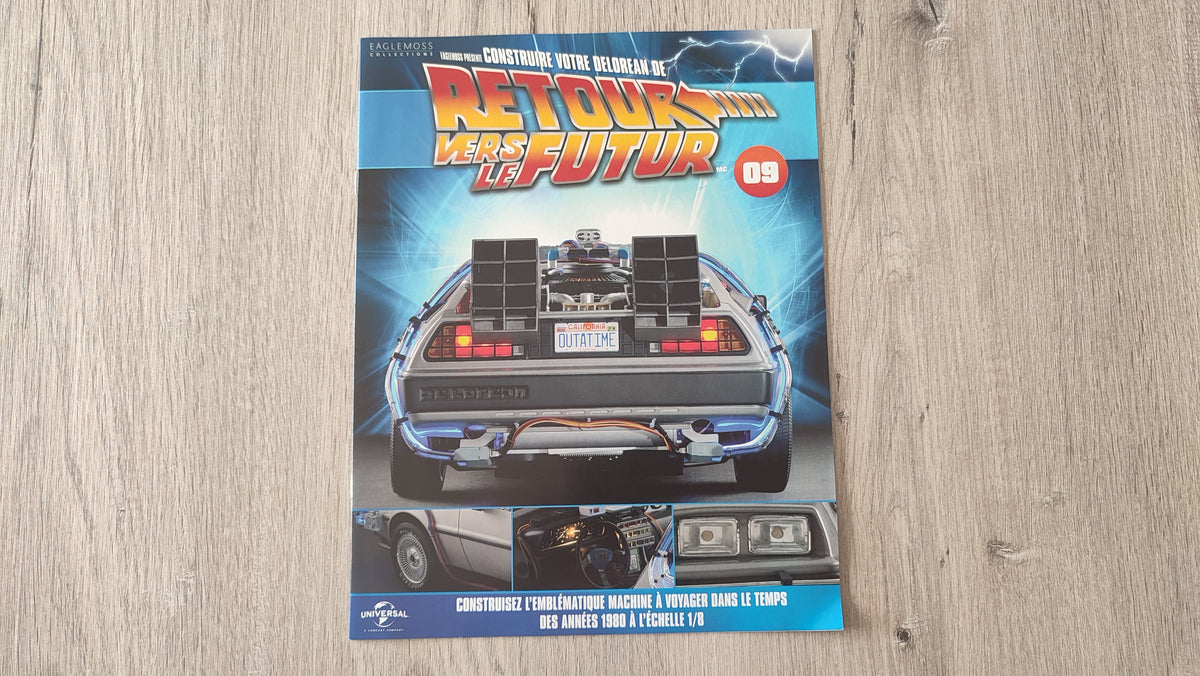 Fascicule seul sans pièce n°9 pièce détachée DeLorean Retour vers le Futur Eaglemoss 1/8 #E76