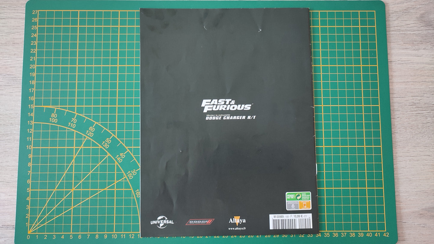 Fascicule seul sans pièce numéro 100 n°100 Dodge Charger R/T Fast & Furious 1/8 1/8e 1/8ème Altaya #E05