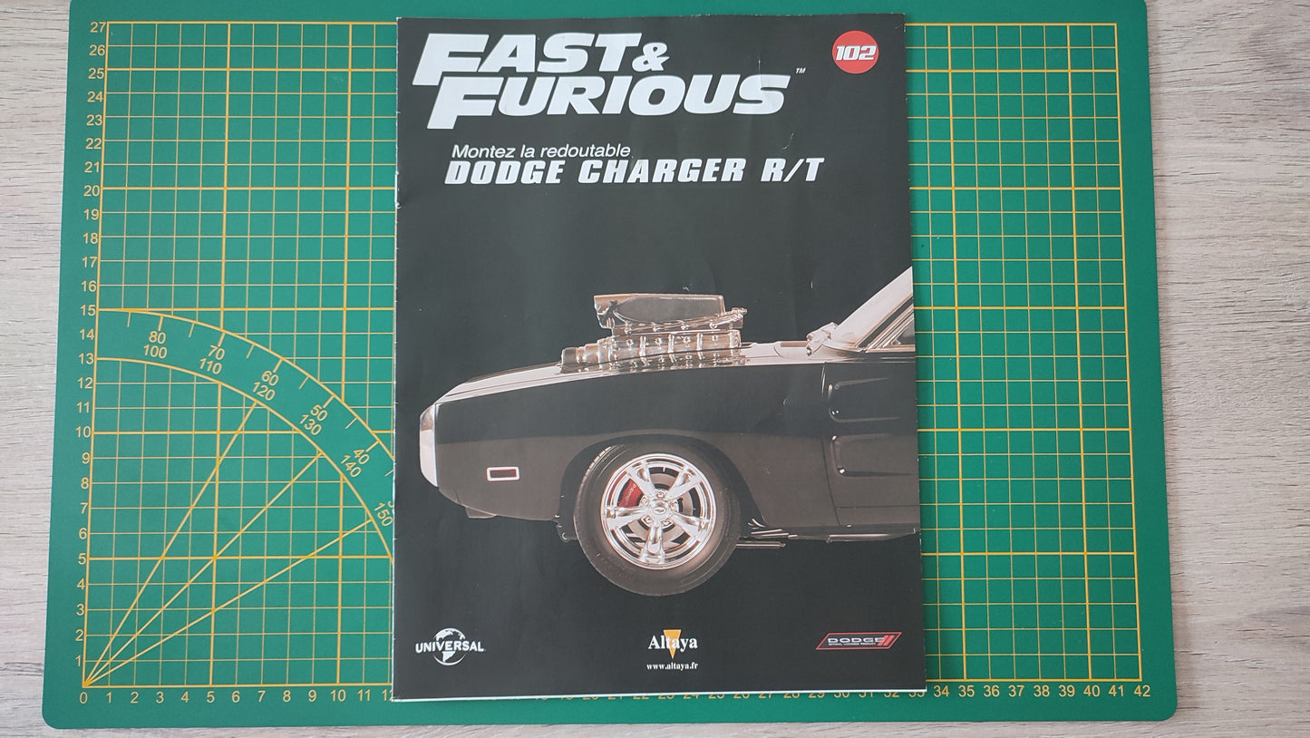 Fascicule seul sans pièce numéro 102 n°102 Dodge Charger R/T Fast & Furious 1/8 1/8e 1/8ème Altaya #E05