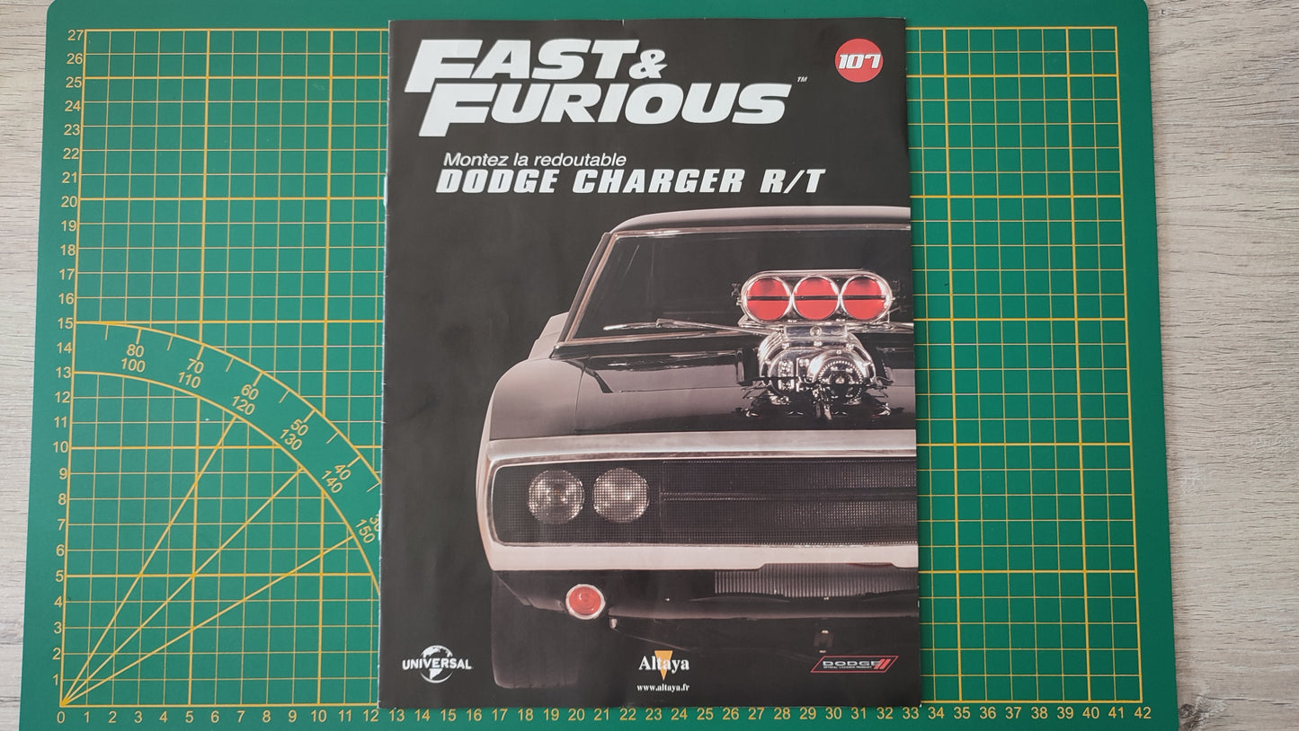 Fascicule seul sans pièce numéro 107 n°107 Dodge Charger R/T Fast & Furious 1/8 1/8e 1/8ème Altaya #E05