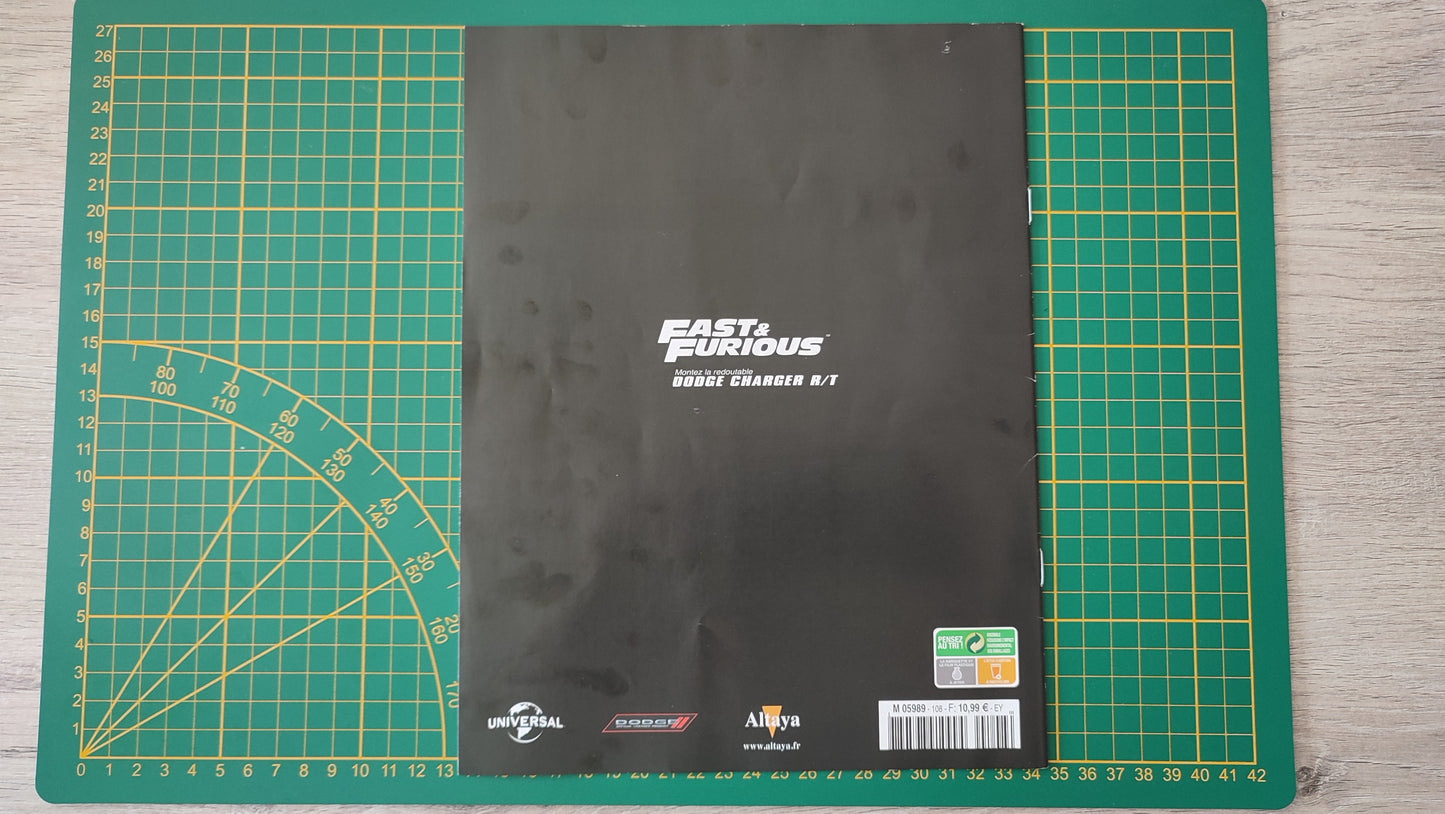 Fascicule seul sans pièce numéro 108 n°108 Dodge Charger R/T Fast & Furious 1/8 1/8e 1/8ème Altaya #E05