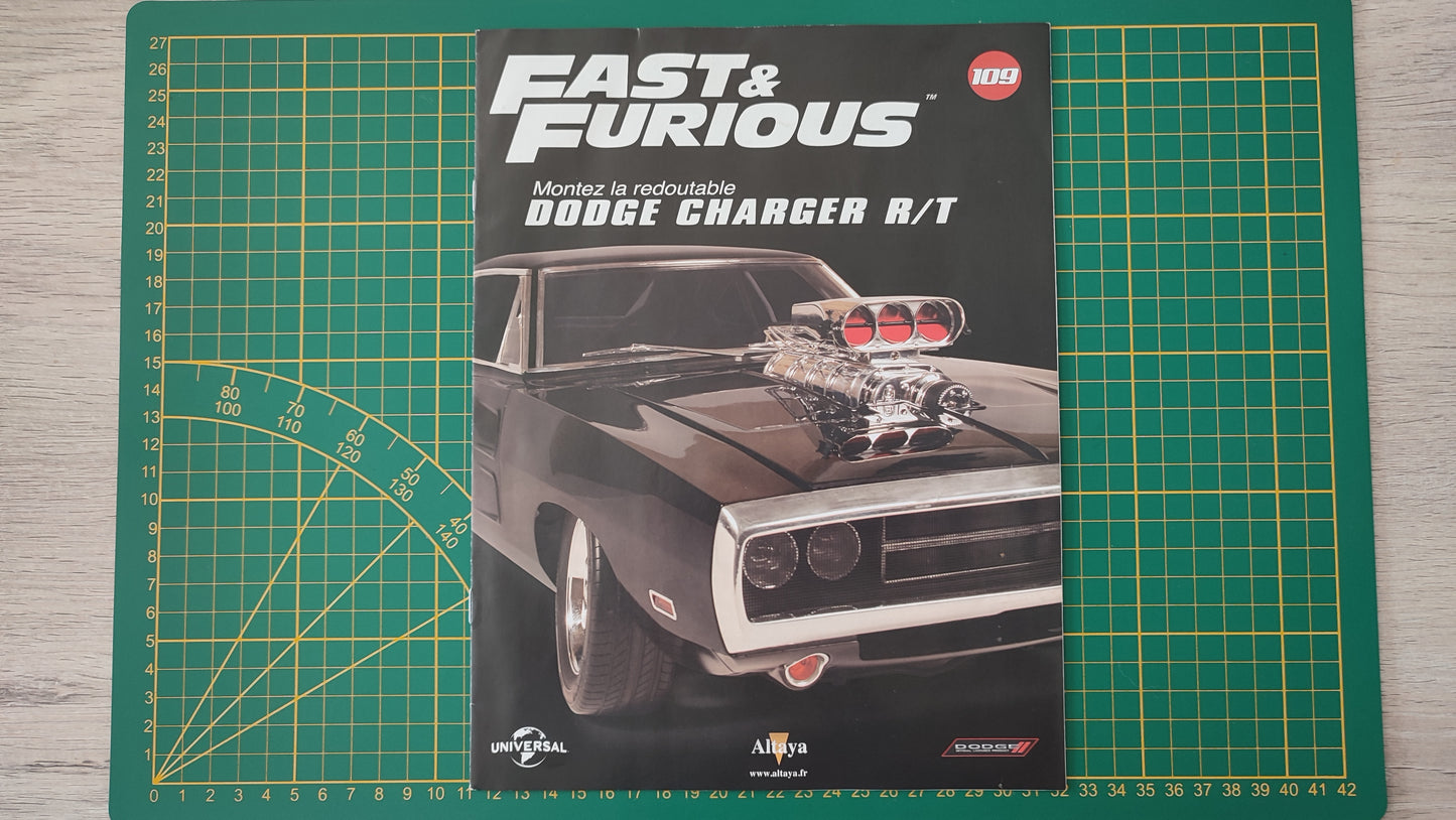 Fascicule seul sans pièce numéro 109 n°109 Dodge Charger R/T Fast & Furious 1/8 1/8e 1/8ème Altaya #E05