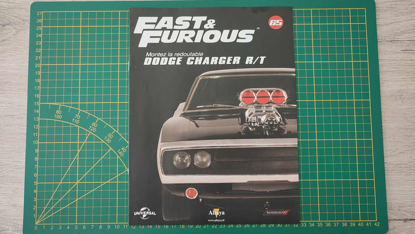 Fascicule seul sans pièce numéro 65 n°65 Dodge Charger R/T Fast & Furious 1/8 1/8e 1/8ème Altaya #E05