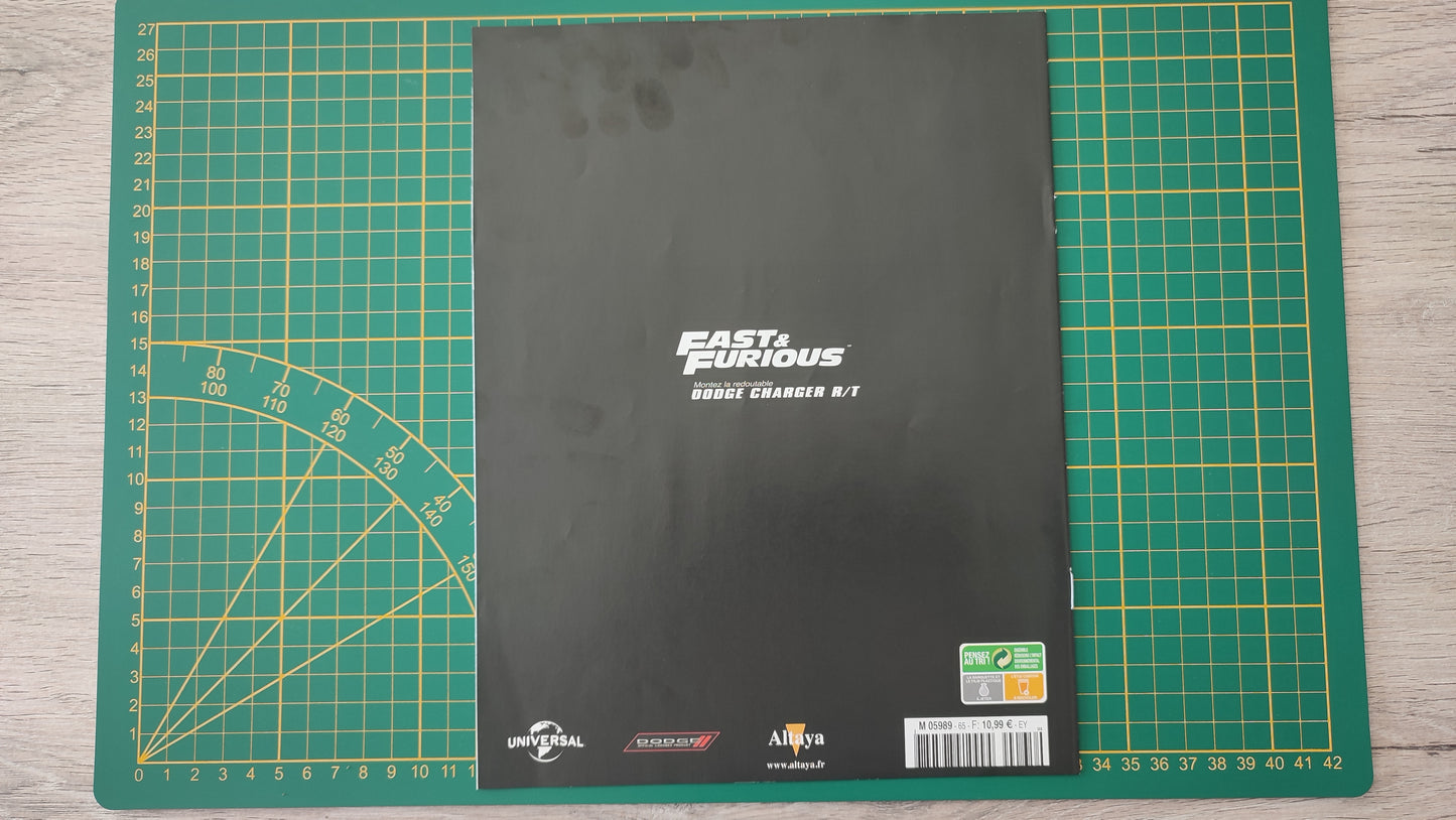 Fascicule seul sans pièce numéro 65 n°65 Dodge Charger R/T Fast & Furious 1/8 1/8e 1/8ème Altaya #E05