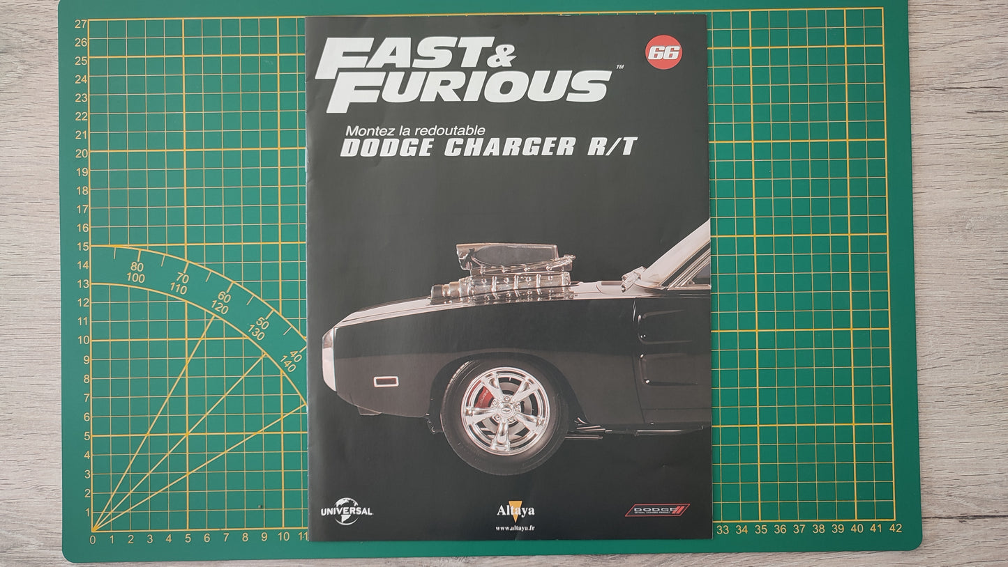 Fascicule seul sans pièce numéro 66 n°66 Dodge Charger R/T Fast & Furious 1/8 1/8e 1/8ème Altaya #E05