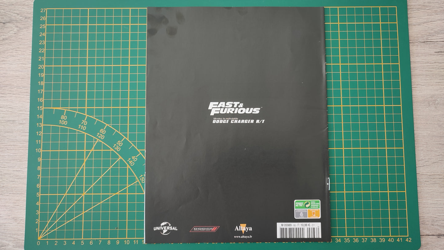 Fascicule seul sans pièce numéro 66 n°66 Dodge Charger R/T Fast & Furious 1/8 1/8e 1/8ème Altaya #E05