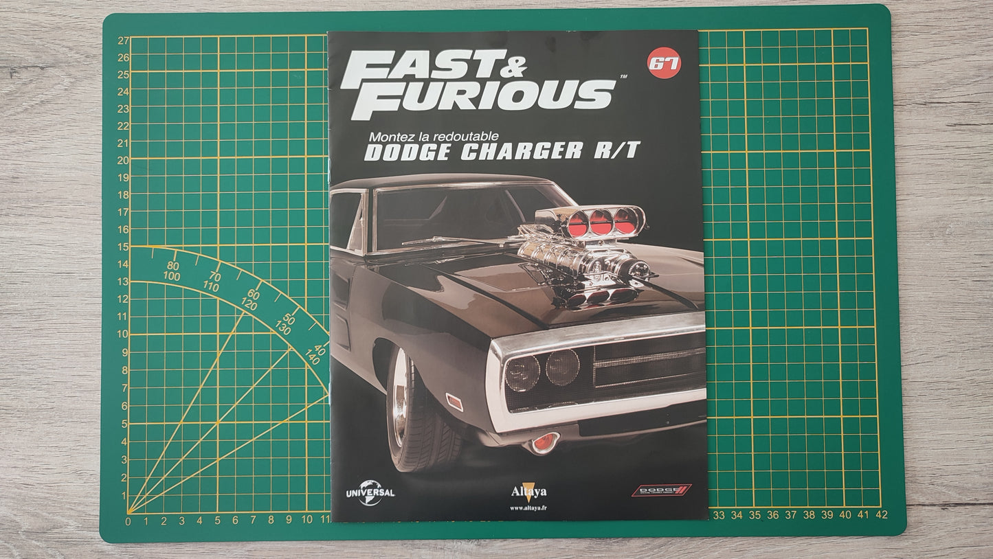 Fascicule seul sans pièce numéro 67 n°67 Dodge Charger R/T Fast & Furious 1/8 1/8e 1/8ème Altaya #E05