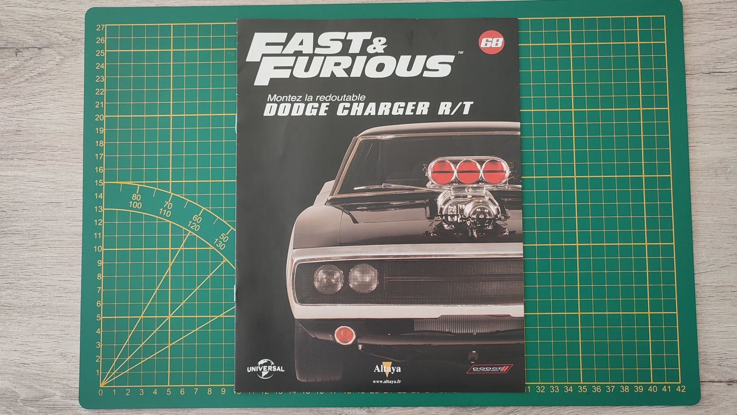 Fascicule seul sans pièce numéro 68 n°68 Dodge Charger R/T Fast & Furious 1/8 1/8e 1/8ème Altaya #E05