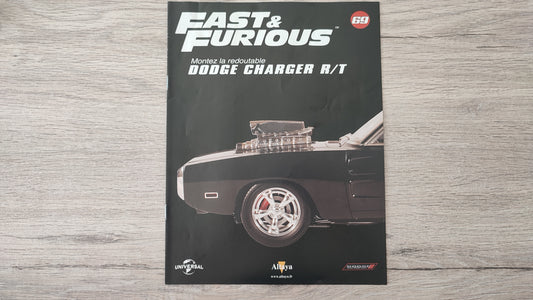 Fascicule seul sans pièce numéro 69 n°69 Dodge Charger R/T Fast & Furious 1/8 1/8e 1/8ème Altaya #E05