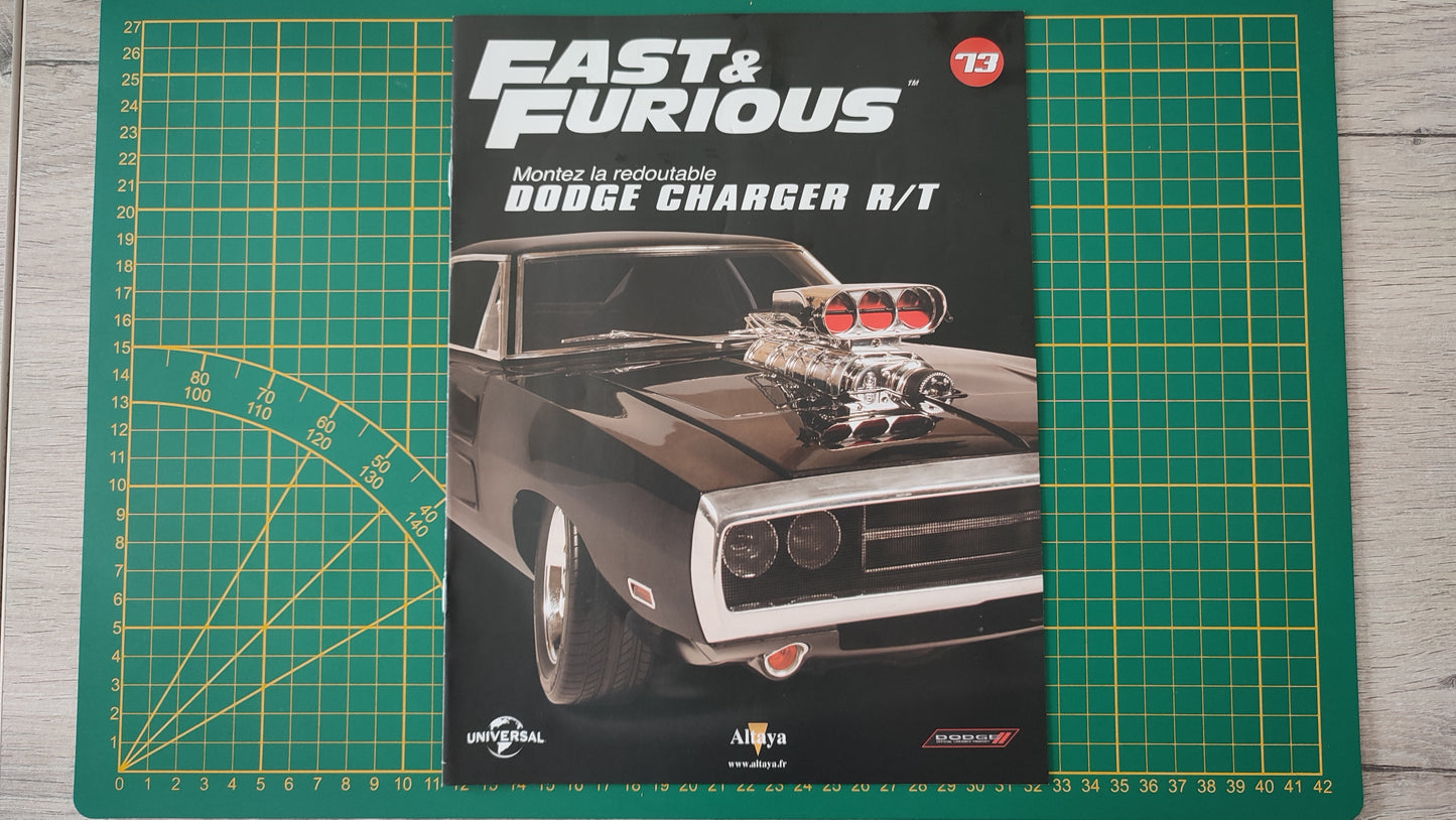 Fascicule seul sans pièce numéro 73 n°73 Dodge Charger R/T Fast & Furious 1/8 1/8e 1/8ème Altaya #E05