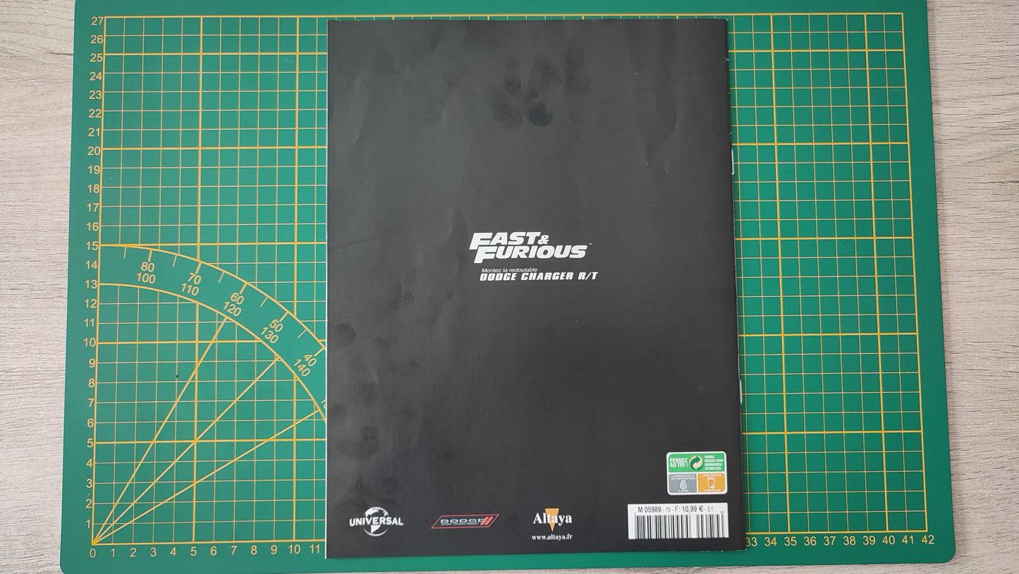 Fascicule seul sans pièce numéro 79 n°79 Dodge Charger R/T Fast & Furious 1/8 1/8e 1/8ème Altaya #E05