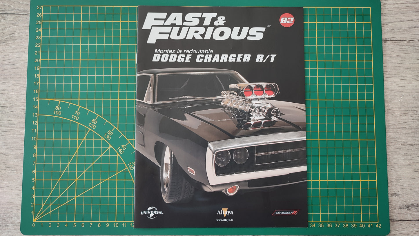 Fascicule seul sans pièce numéro 82 n°82 Dodge Charger R/T Fast & Furious 1/8 1/8e 1/8ème Altaya #E05