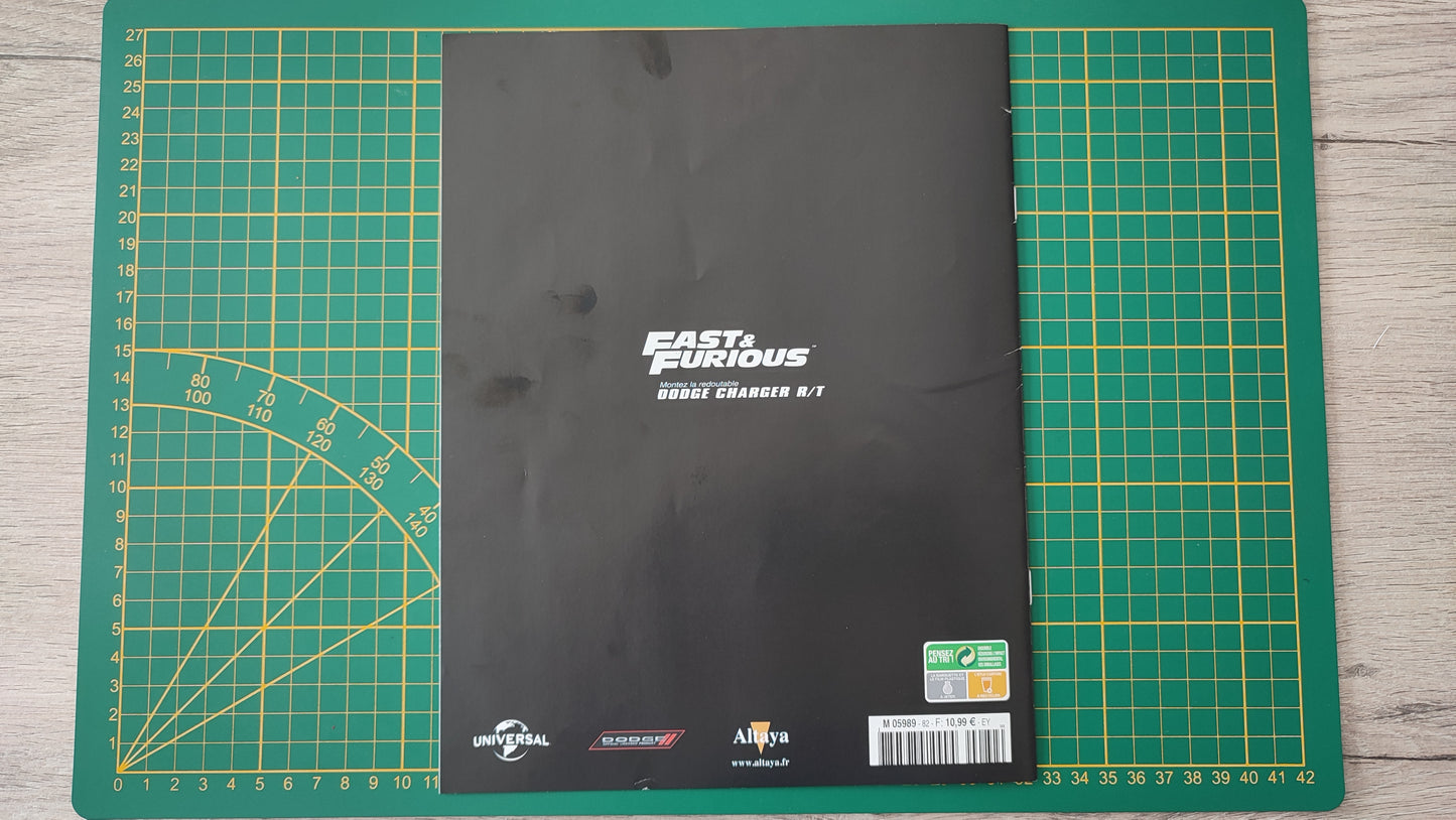 Fascicule seul sans pièce numéro 82 n°82 Dodge Charger R/T Fast & Furious 1/8 1/8e 1/8ème Altaya #E05