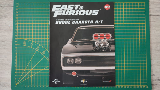 Fascicule seul sans pièce numéro 83 n°83 Dodge Charger R/T Fast & Furious 1/8 1/8e 1/8ème Altaya #E05