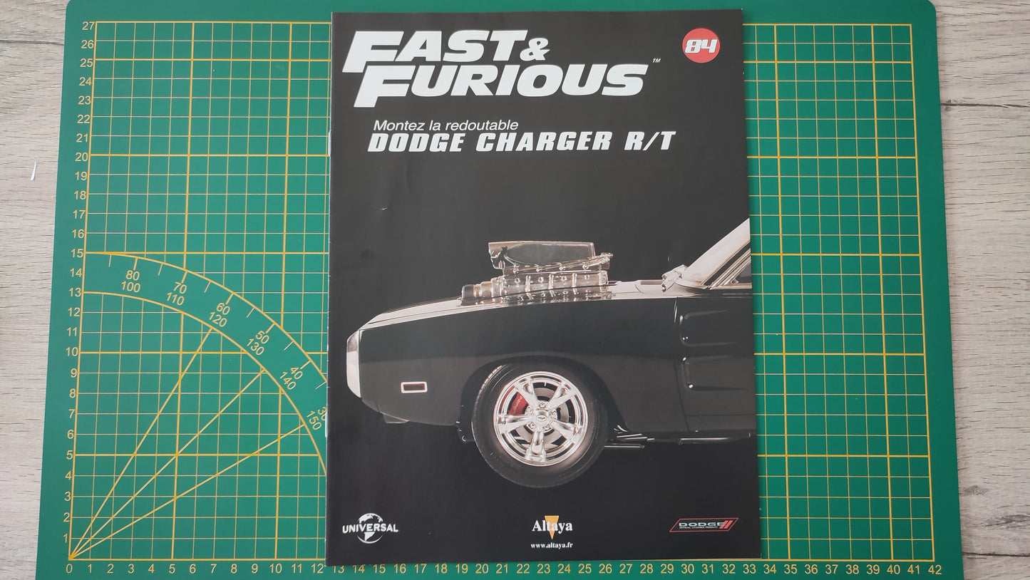 Fascicule seul sans pièce numéro 84 n°84 Dodge Charger R/T Fast & Furious 1/8 1/8e 1/8ème Altaya #E05