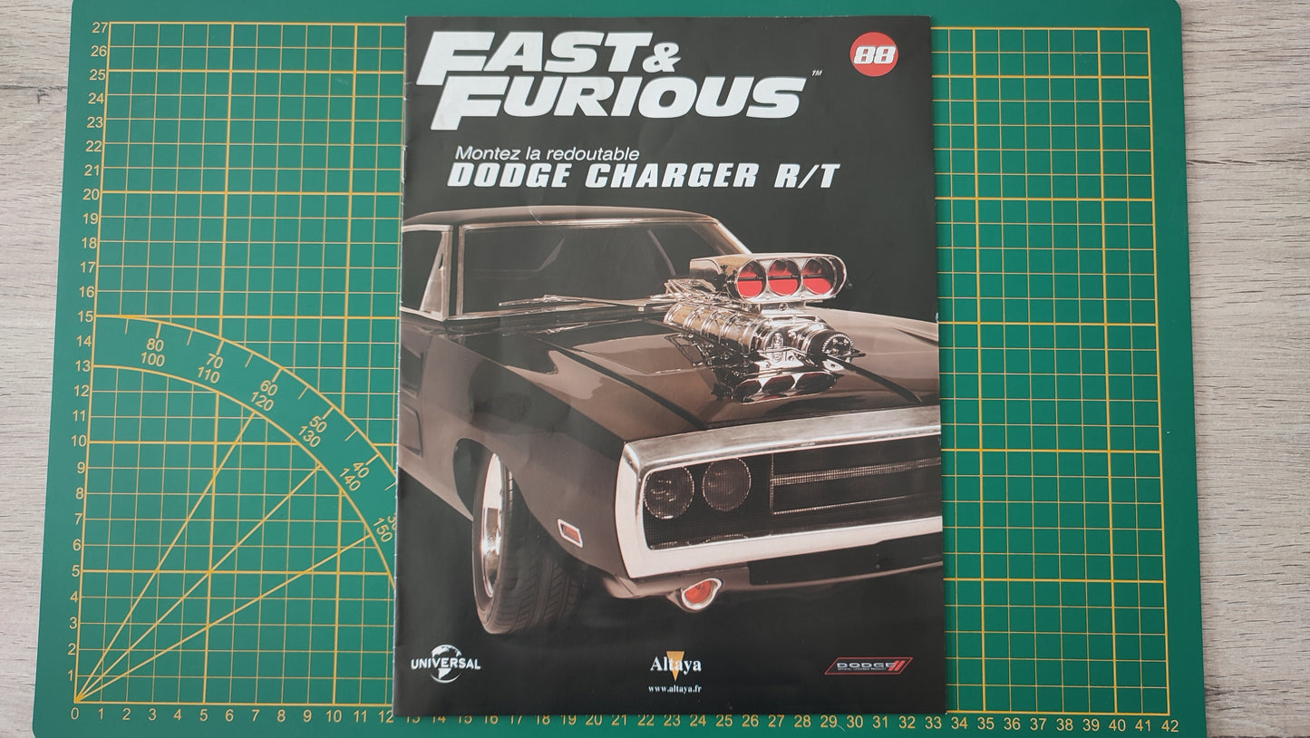 Fascicule seul sans pièce numéro 88 n°88 Dodge Charger R/T Fast & Furious 1/8 1/8e 1/8ème Altaya #E05