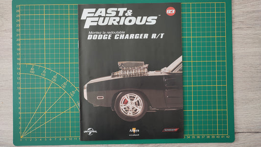 Fascicule seul sans pièce numéro 93 n°93 Dodge Charger R/T Fast & Furious 1/8 1/8e 1/8ème Altaya #E05