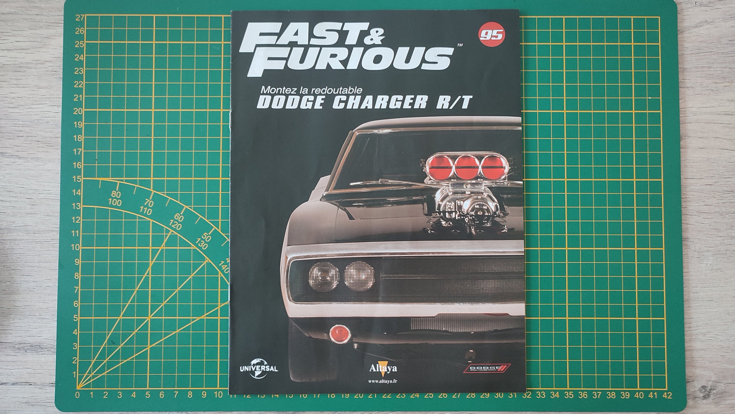 Fascicule seul sans pièce numéro 95 n°95 Dodge Charger R/T Fast & Furious 1/8 1/8e 1/8ème Altaya #E05
