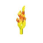 Flamme de torche référence 30256163 pièce détachée Playmobil