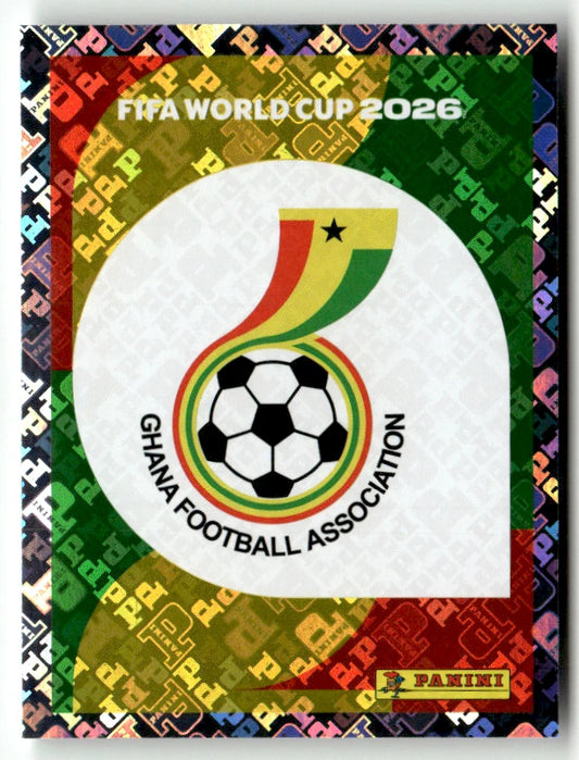 GHA 1 Team Logo - Sticker autocollant Panini Coupe du Monde FIFA 2026 Ghana - Pièce détachée