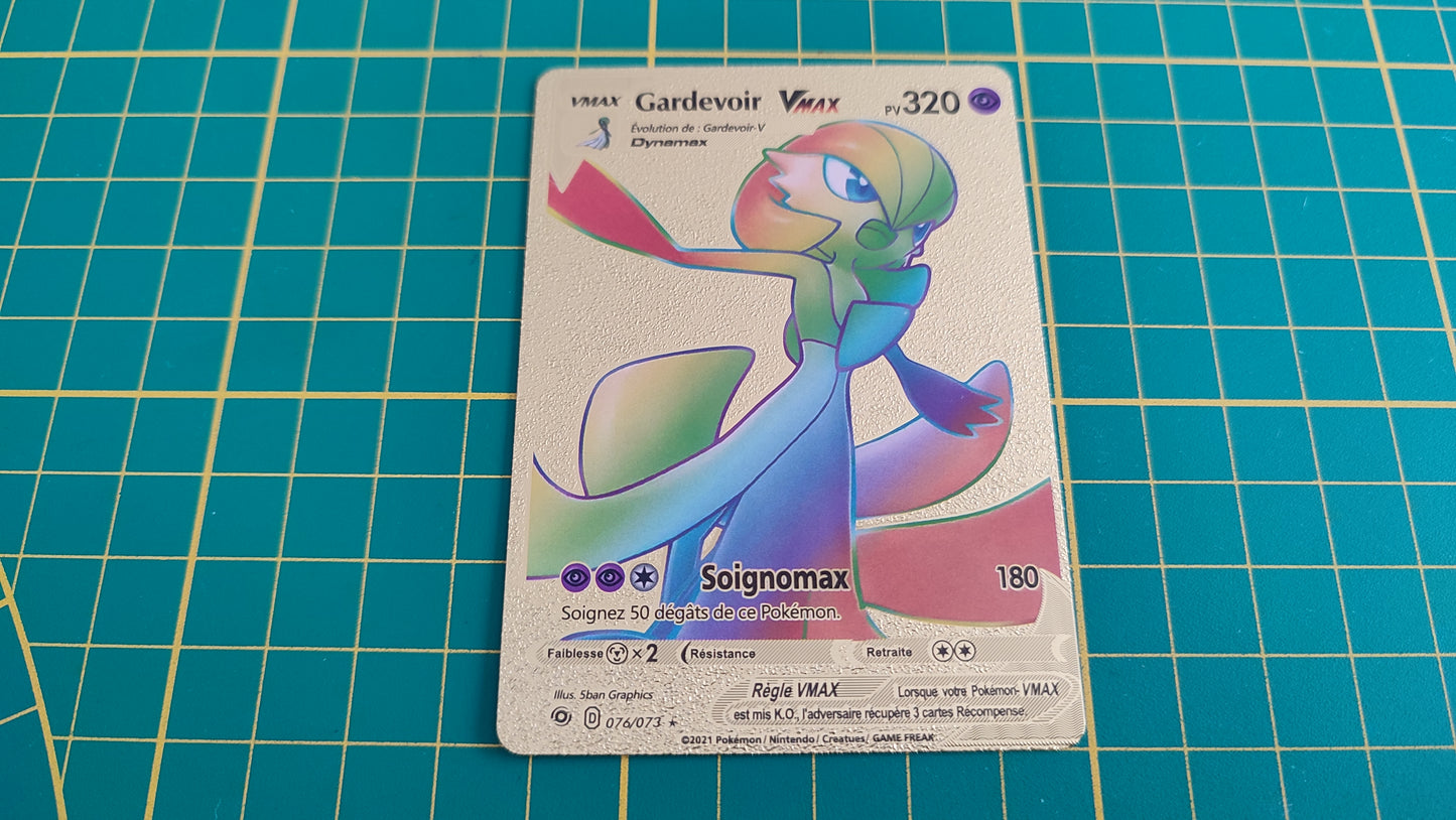 Gardevoir Vmax carte illustration Pokémon cosplay couleur or française #C17