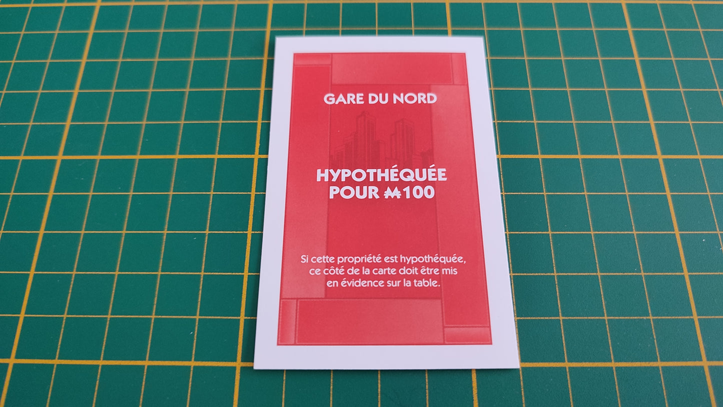 Gare du nord pièce détachée jeu de société Monopoly parties rapides Hasbro #C25