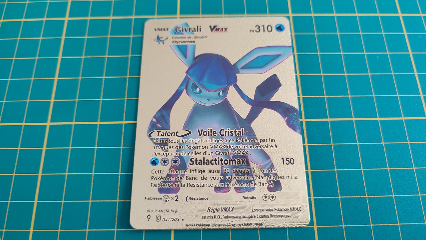 Givrali Vmax carte illustration Pokémon cosplay couleur or française #C17
