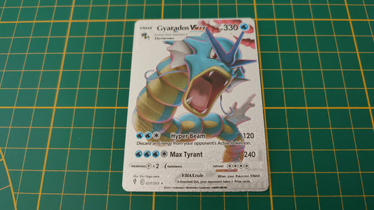 Gyarados Vmax carte illustration Pokémon cosplay couleur argent anglaise #SP