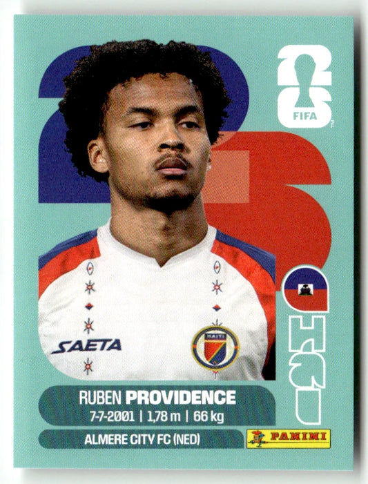 HAI 17 Ruben Providence - Sticker autocollant Panini Coupe du Monde FIFA 2026 Haïti - Pièce détachée
