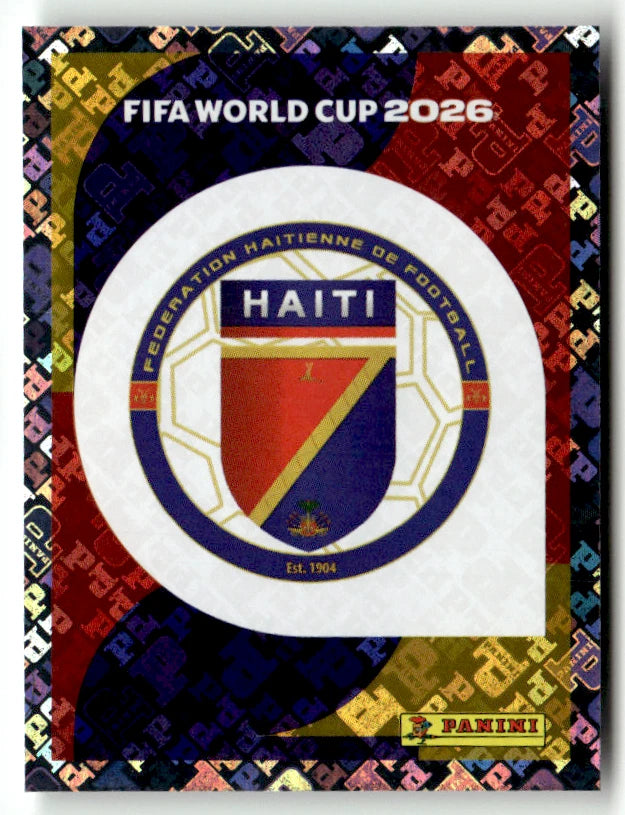 HAI 1 Team Logo - Sticker autocollant Panini Coupe du Monde FIFA 2026 Haïti - Pièce détachée