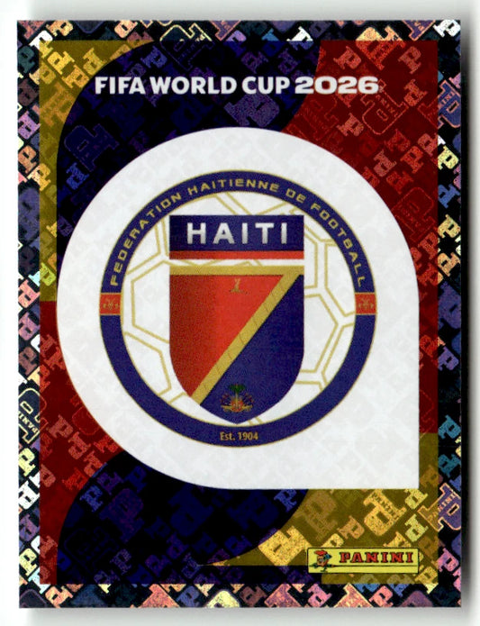 HAI 1 Team Logo - Sticker autocollant Panini Coupe du Monde FIFA 2026 Haïti - Pièce détachée