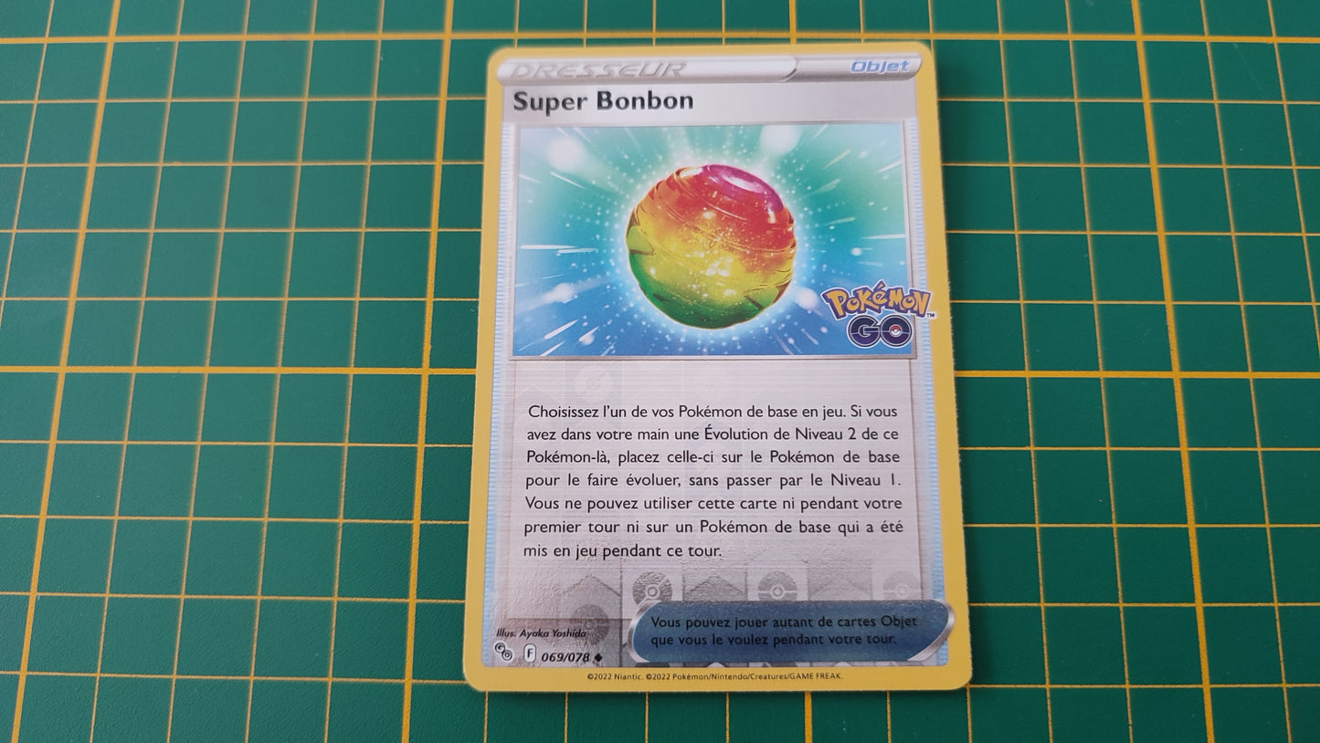 069/078 Carte Pokémon Super bonbon peu commune reverse Epée et Bouclier EB10.5 Pokémon Go #B10