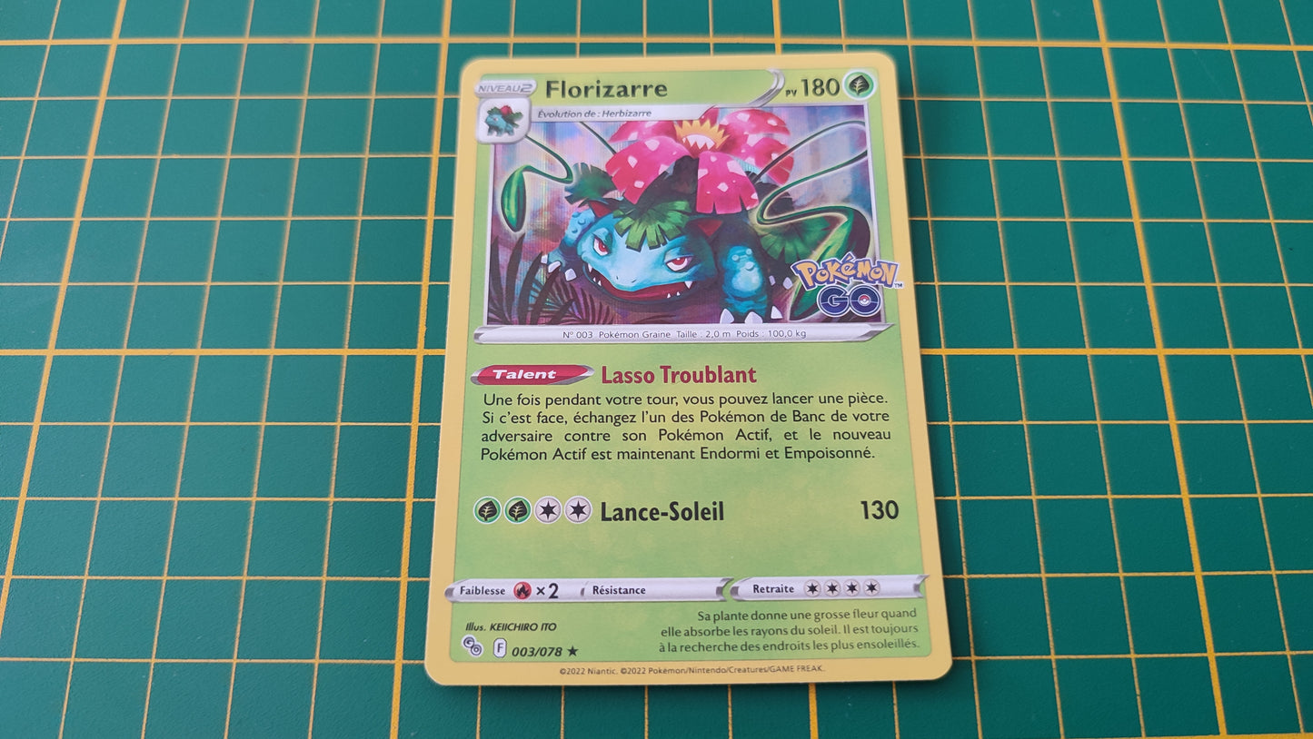 003/078 Carte Pokémon Florizarre rare holographique Epée et Bouclier EB10.5 Pokémon Go #B10