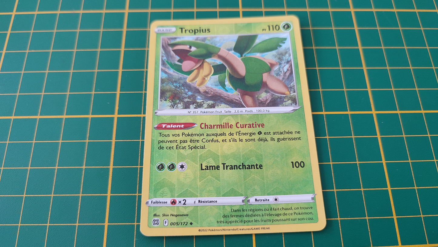 005/172 Carte Pokémon Tropius peu commune reverse Epée et Bouclier EB09 Stars Etincelantes #B10