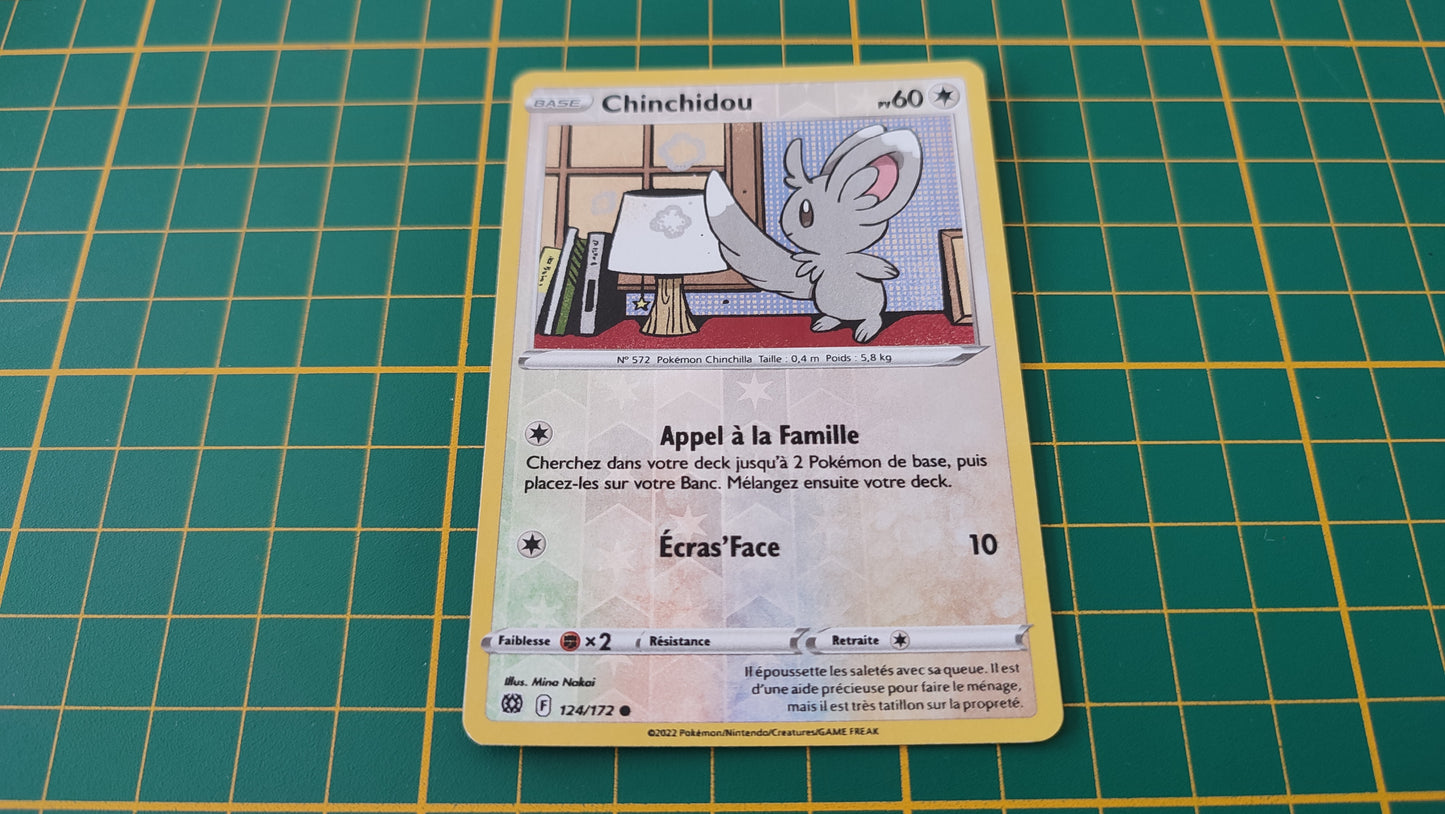 124/172 Carte Pokémon Chinchidou commune reverse Epée et Bouclier EB09 Stars Etincelantes #B10